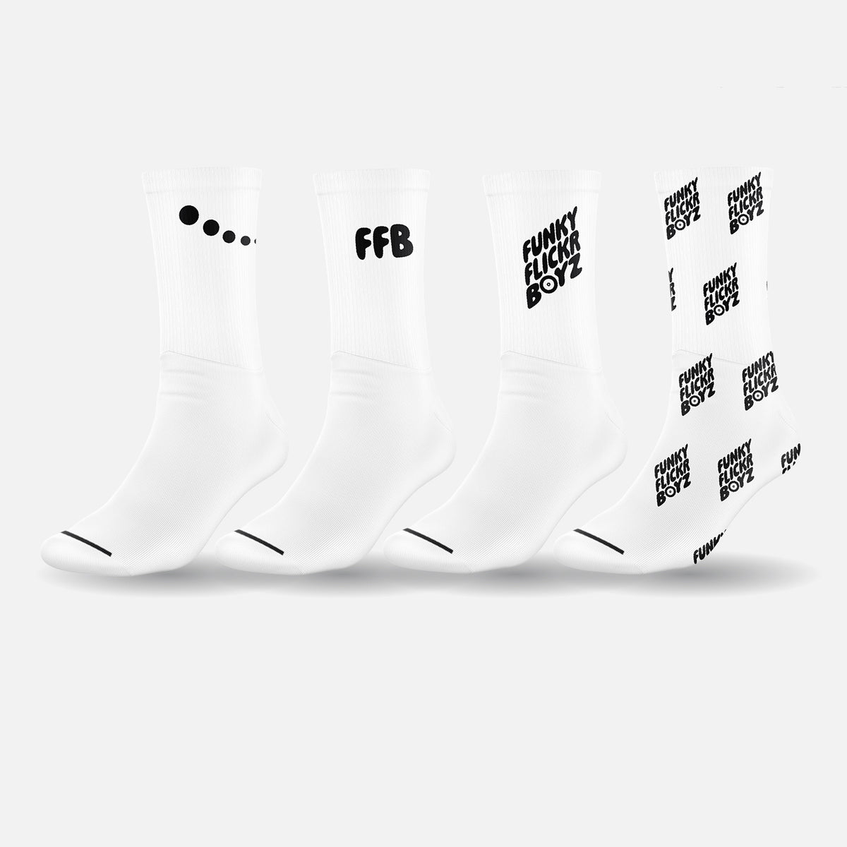 Funky Fit Socks - Funky Flickr Boyz Wrestling Gear