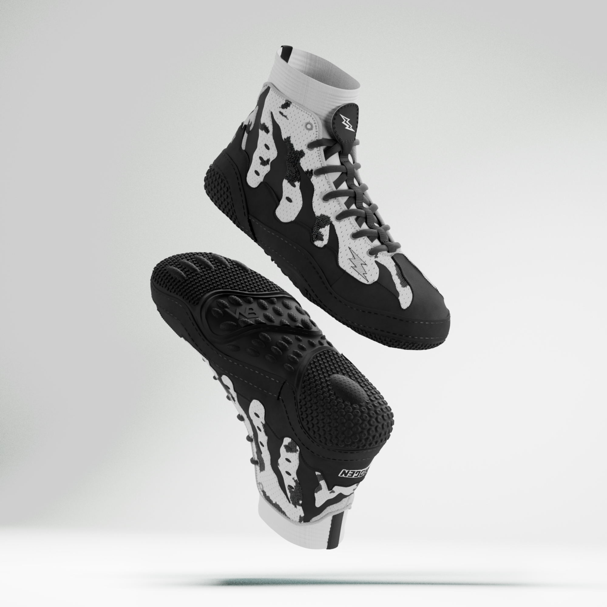 Ravage "Ink" Adult Wrestling Shoes