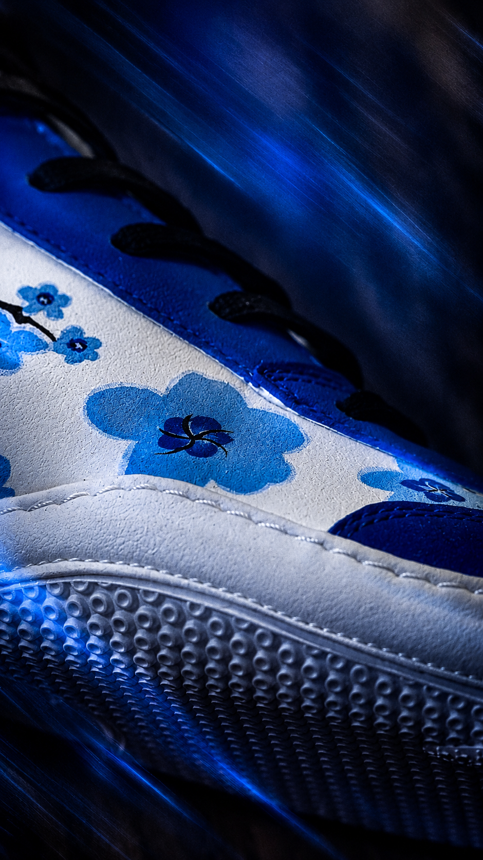 Gen One Blue Shrine 1 of 1 Wrestling Shoes