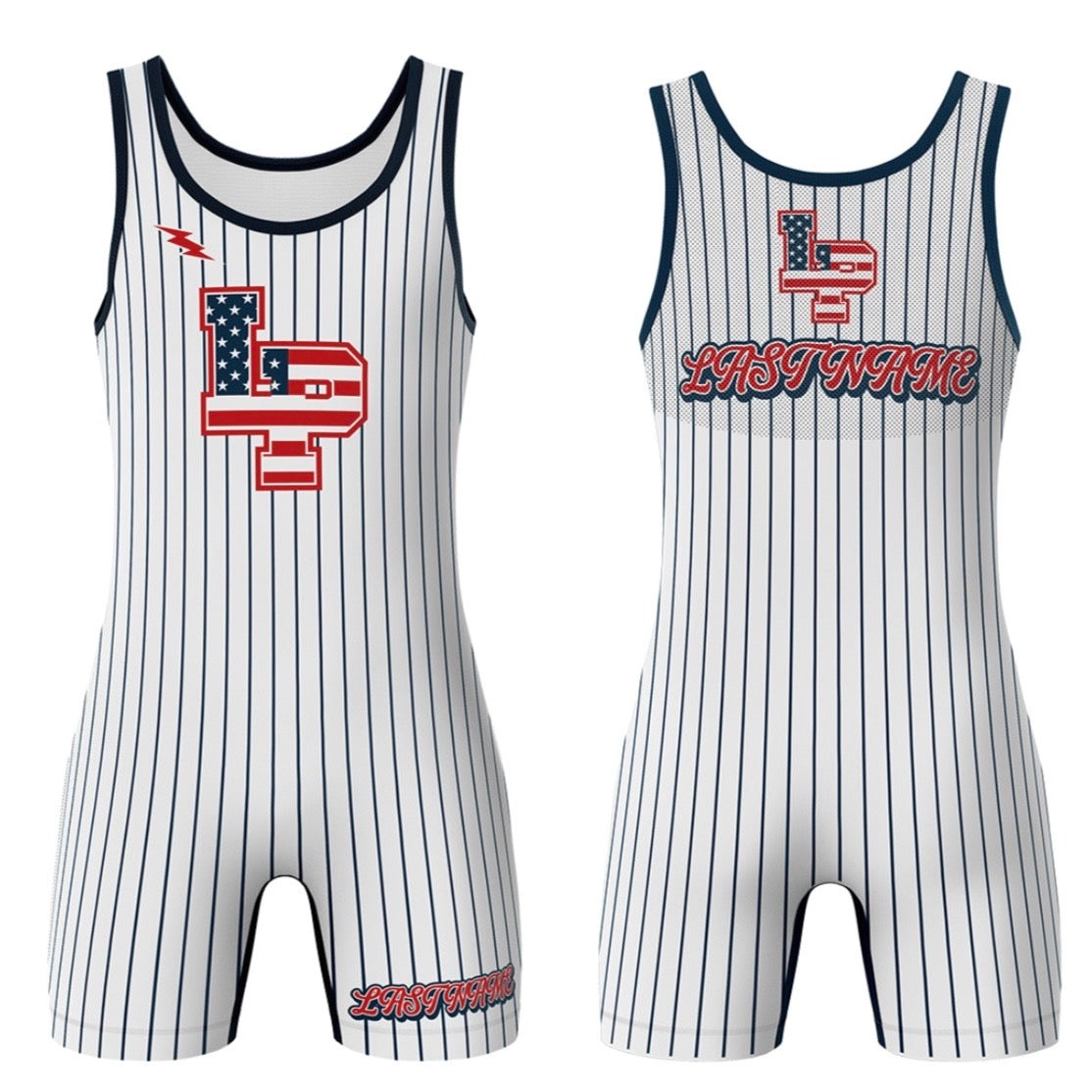 MeshCore Custom Singlet - Las Plumas Stripe