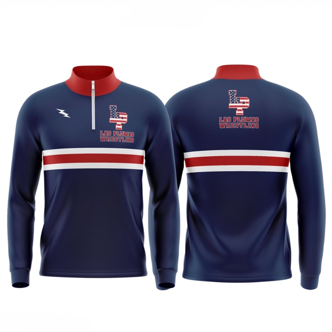 Core 1/4-Zip Jacket - Las Plumas Blue