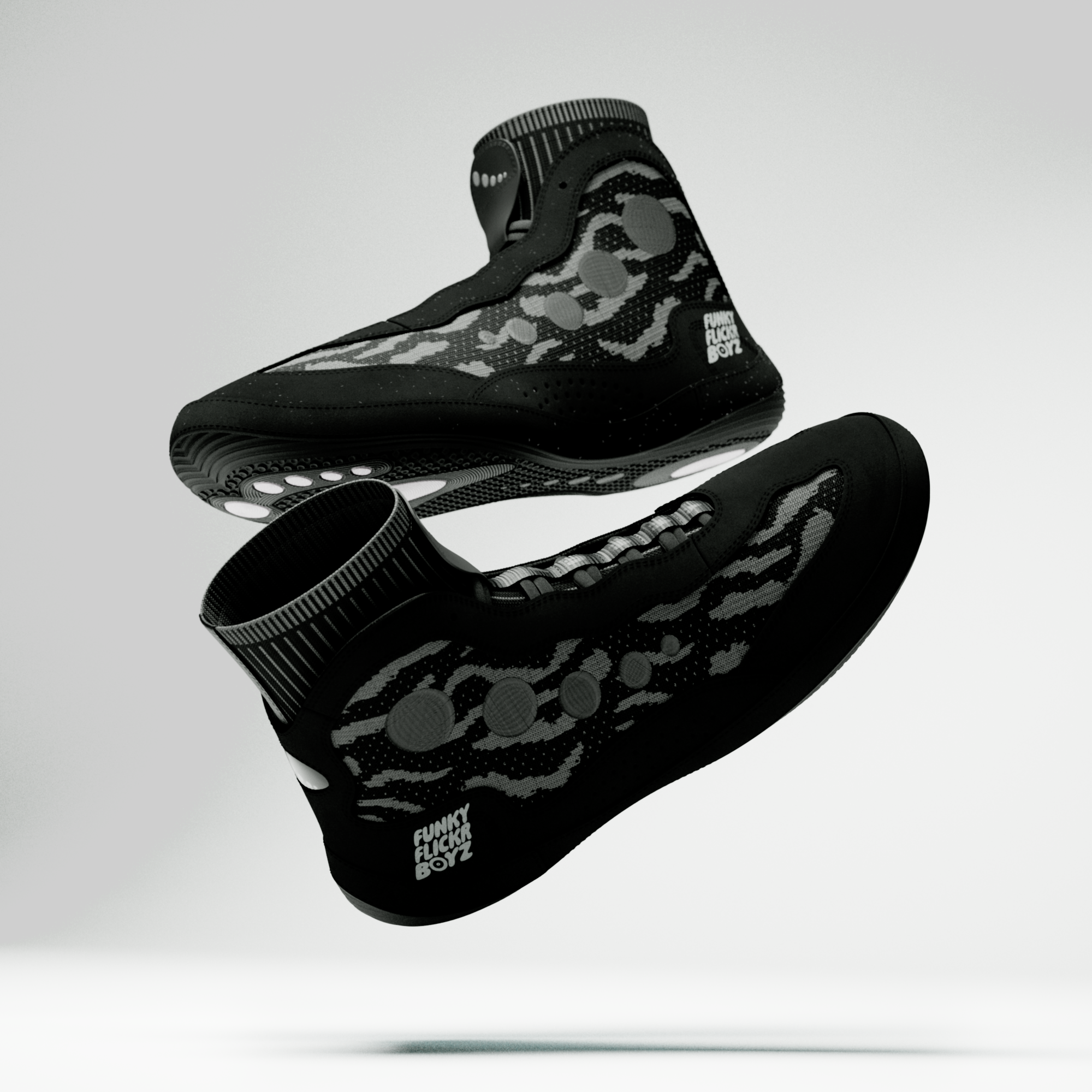 FFB Postlude "Obsidian" Wrestling Shoes