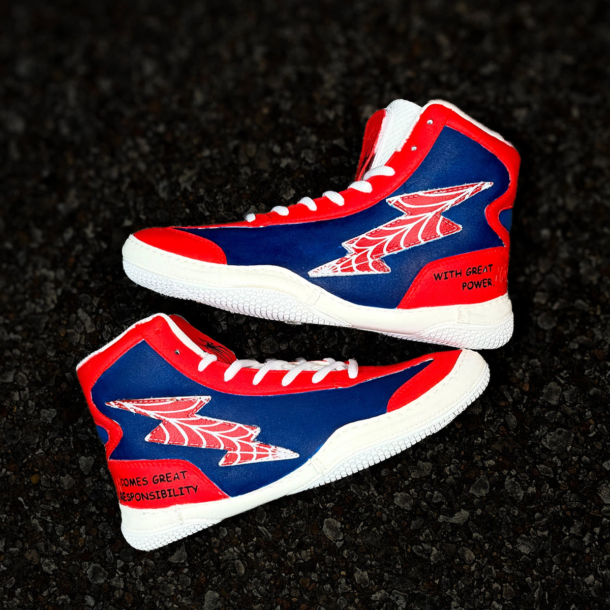 Gen One Spiderman 1 of 1 Wrestling Shoes