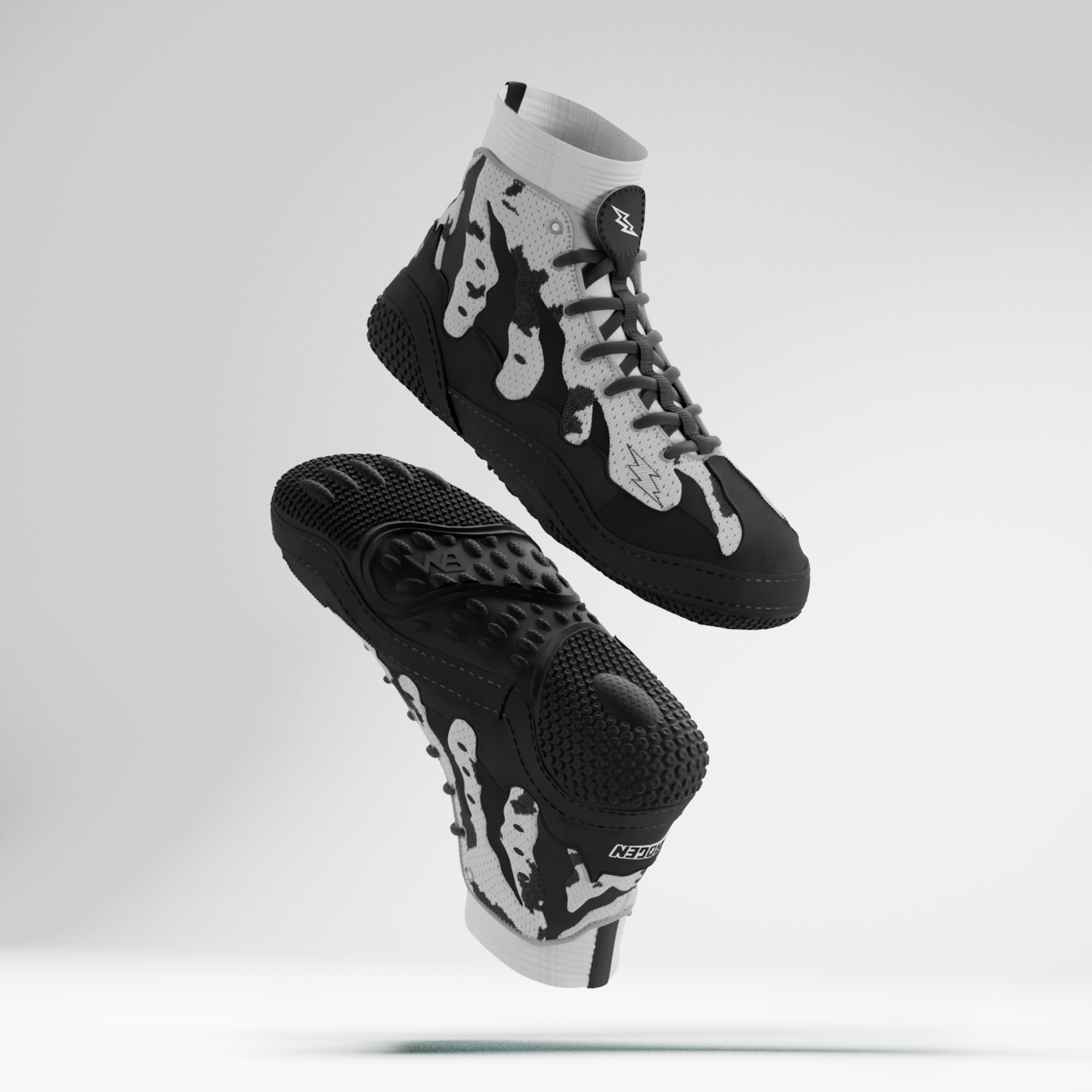 Ravage "Ink" Adult Wrestling Shoes