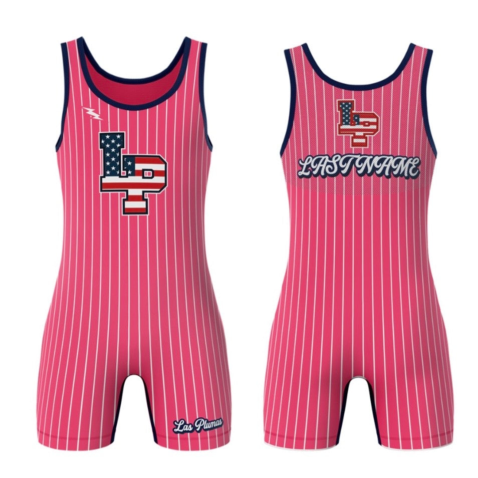 MeshCore Custom Singlet - Las Plumas Pink