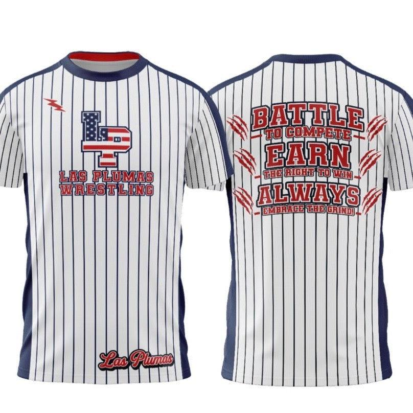 DriCore T-Shirt - Las Plumas Stripe
