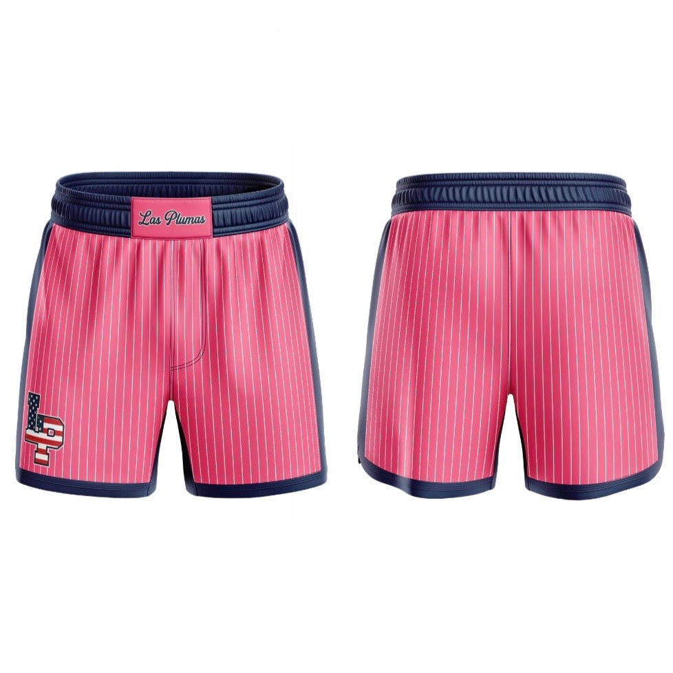 Core Fight Shorts - Las Plumas Pink