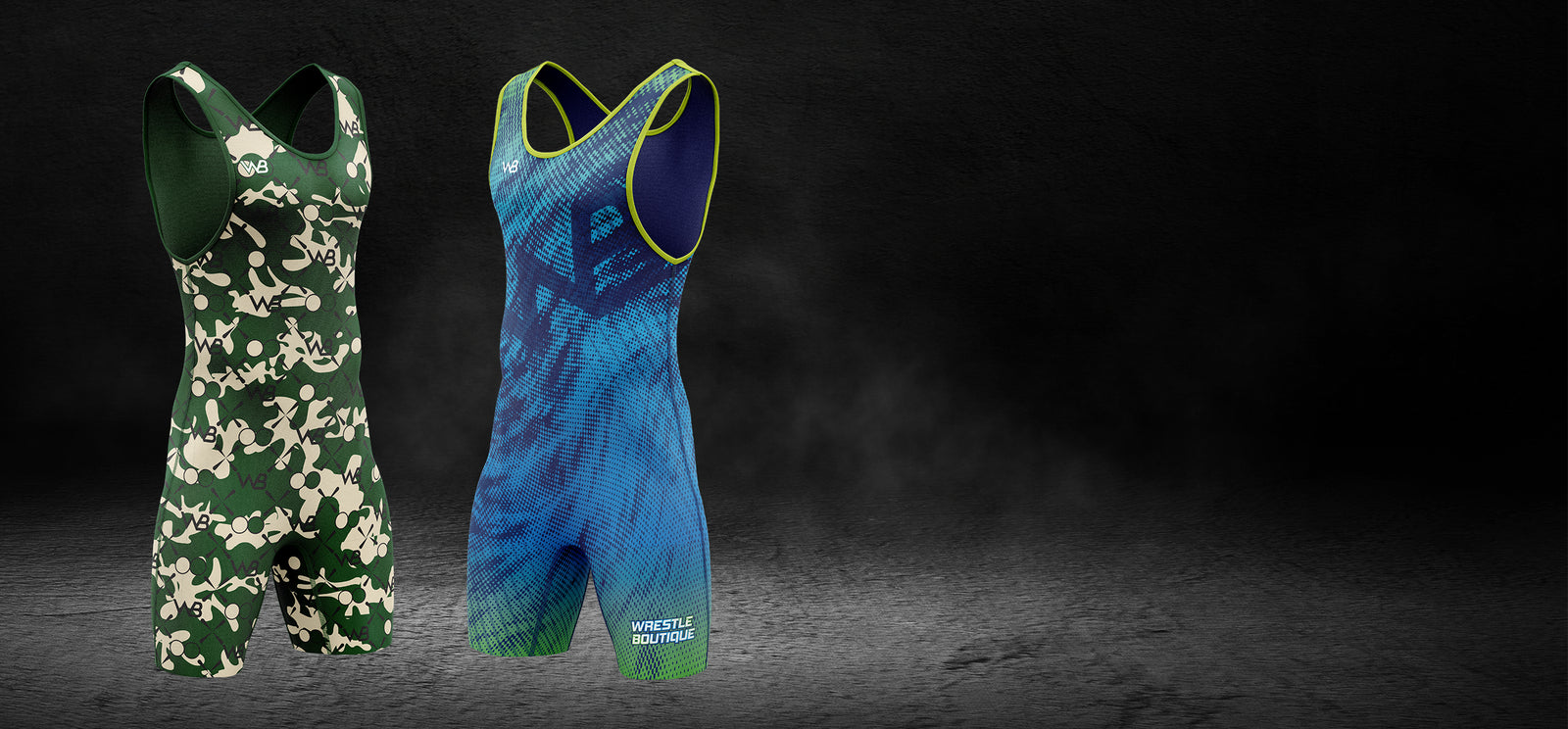 Funky Flickr Boyz team wrestling gear - wrestling singlets and Wrestling shoes - Wrestling Gear by Nidrogen