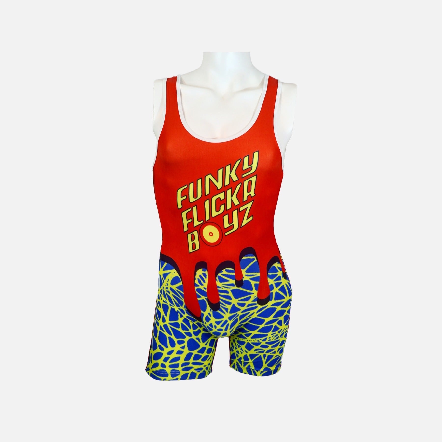 Shockwave Wrestling Singlet - Funky Flickr Boyz Wrestling Gear