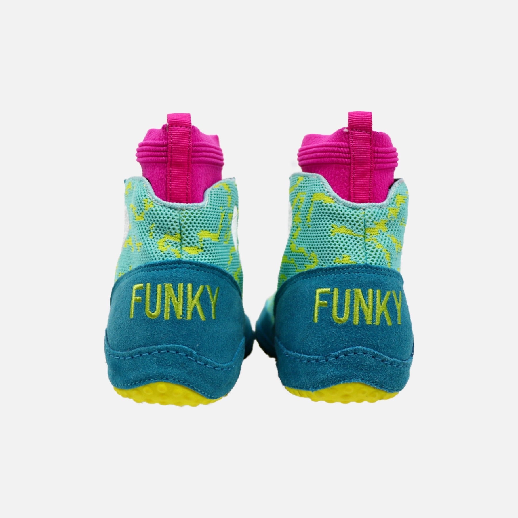 FFB Prelude "Teals" Wrestling Shoes - Funky Flickr Boyz Gear
